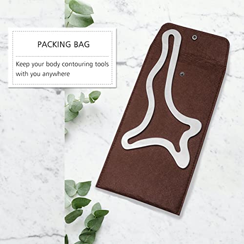Allshow Body Sculpting Tools, Body Shaping/ Contouring Tools, Gua Sha Scraping Massage Tool, Stainless Steel Guasha Tool #TOP6