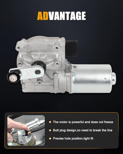 Image of cciyu Front Windshield Wiper Motor Replacement fit for 2007-2012 for for Q7 4L1955023A,4L1955023C,4L1955023D
