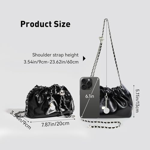 Bolsos de noche pequeños YZCIS para mujer con correa ajustable cómoda 6