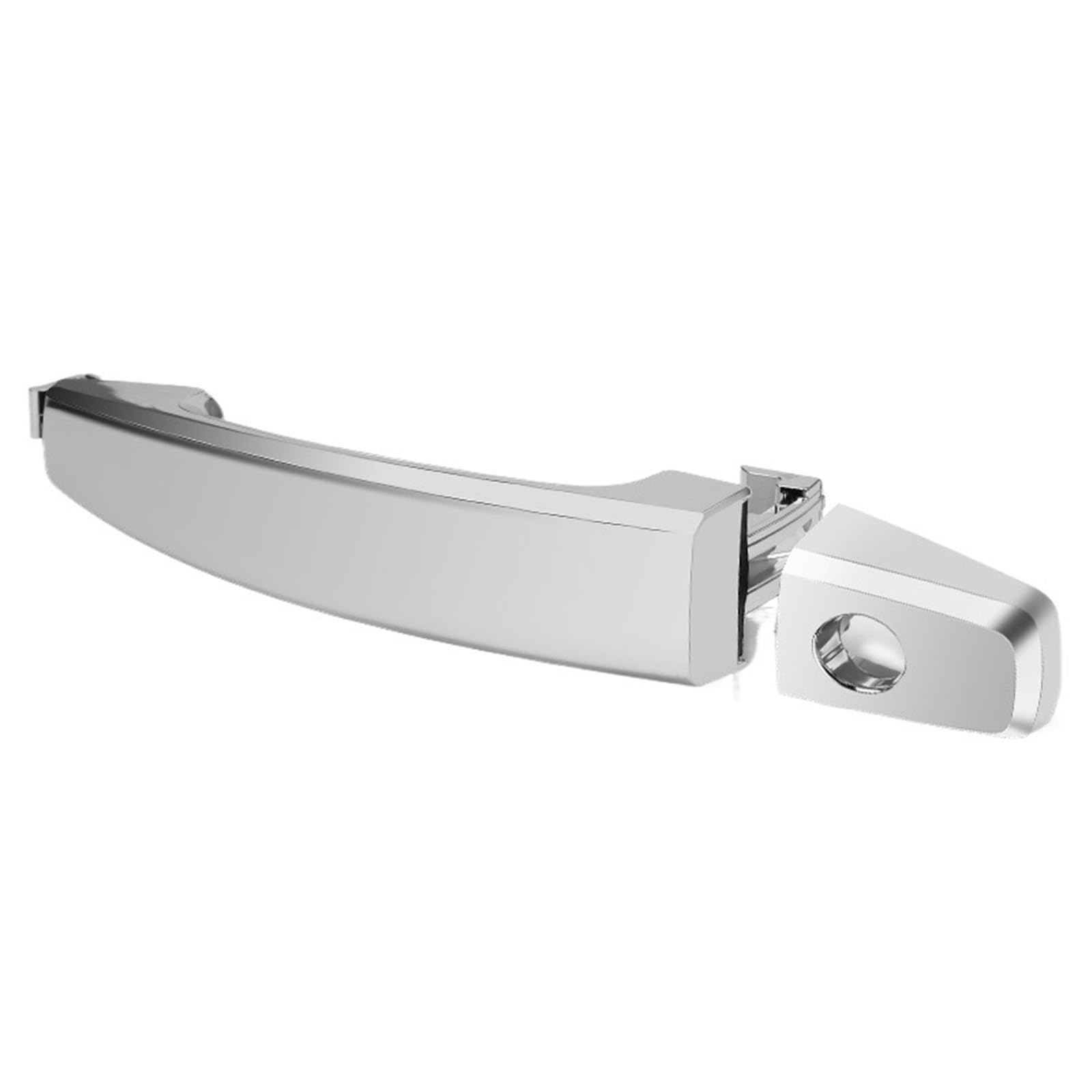 Tingyus Sliver Front Lh Car Outer Door Handle For Saturn For Vue 2008 2009 2010 Lhd Front Rear Door Handle Left Right(Sliver Front Lh)