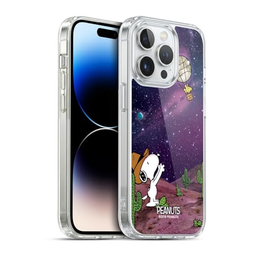 Head Case Designs Officially Licensed Peanuts Nebula Balloon Woodstock Snoopy Space Cowboy Gel Case [Military Grade Protection] Compatible with Apple iPhone 13 Pro and Compatible with MagSafe