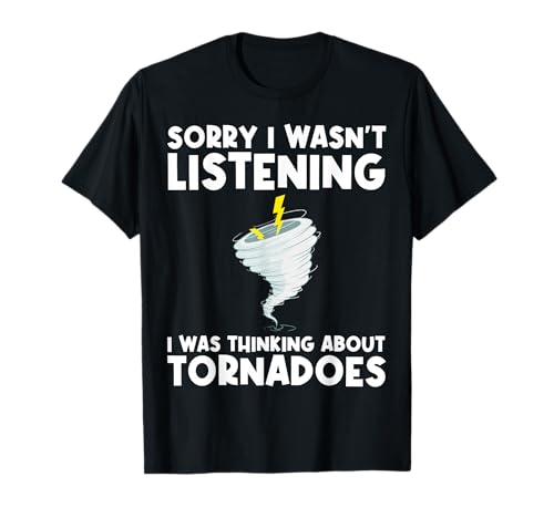 Funny Tornado Gift for Men Women Hurricane Weather Chaser T-Shirt Small