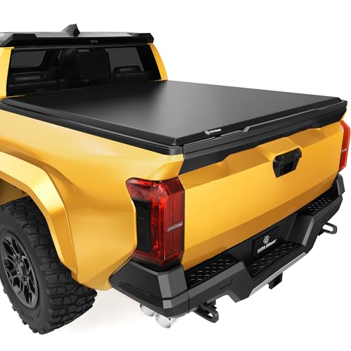 YITAMOTOR Soft Tri Fold Truck Bed Tonneau Cover Compatible with Toyota Tacoma 2024 2025 (Excl. Trail Edition) 5 ft Bed 5' Soft 3-Fold 2024-2025