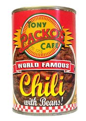 Tony Packo's World Famous Chili with Beans, 15 oz Cans Pack of 6 with Jar Opener, Hungarian Style Restaurant Chili, 16g Protein, Heat & Serve Comfort Food