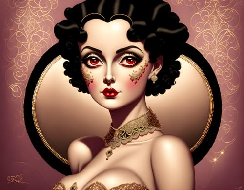 Flirtatious Stare Pout Girl affiche toile 58x90 cm poster mural moderne et decoration design