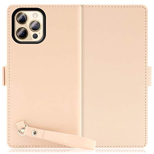 LOOF MACARON �{�v �X�g���b�v�t�� �蒠�^ �X�}�z�P�[�X for iPhone 12 Pro Max �p �P�[�X �J�o�[ �蒠�^�P�[�X �J�[�h���[ �X�g���b�v �x���g�t�� �}�O�l�b�g�t�� �}�J���� ���킢�� [�s�[�`�s���N]