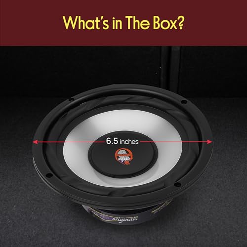 Pyramid 6.5 Inch Car Woofer Speaker - 300 Watt High Powered White Injected Polypropylene Cone Car Audio Sound Component Speaker System w/ High-Temperature Kapton Voice Coil, 4 Ohm, 40oz Magnet - WX65X by Pyramid - Image 2