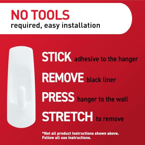 Command Medium White Hooks, 9 Hooks, 12 Strips | Damage-Free Hanging with Adhesive, Heavy Duty Hanging Great for Organization and Storage, Holds up to 3 lb - image 8