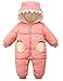 Happy Cherry -Boys Girls Baby Footies Tuta da Neonato Piumino Sport Home Sleeper Pigiama Cerniera Gambe Divise Siamese Spessa Outwear Peluche Cartoon Onesies