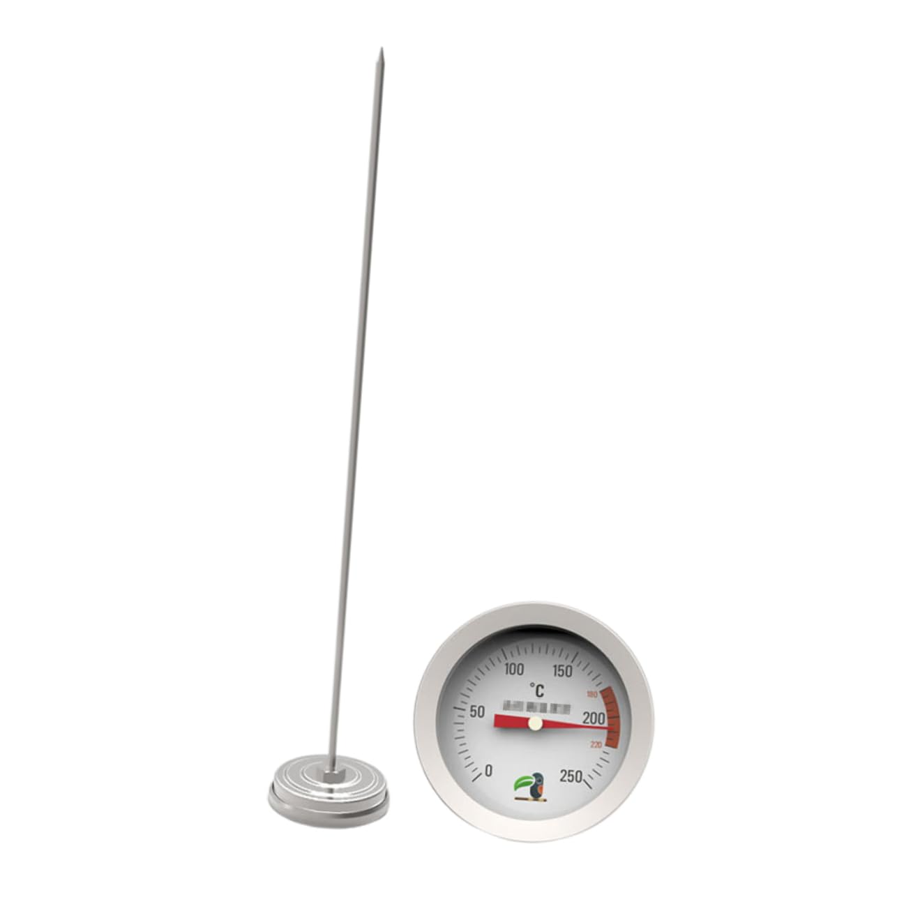 DECHOUS Cooking Thermometer Oil Temperature Gauge Cane Sugar Thermometer for Jams Deep Frying
