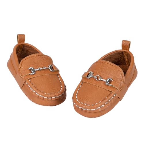 Image of Neska Moda 6 to 12 Months Baby Boys & Girls Synthetic Leather Loafer Shoes,Infant Non Slip Booties-BT4585