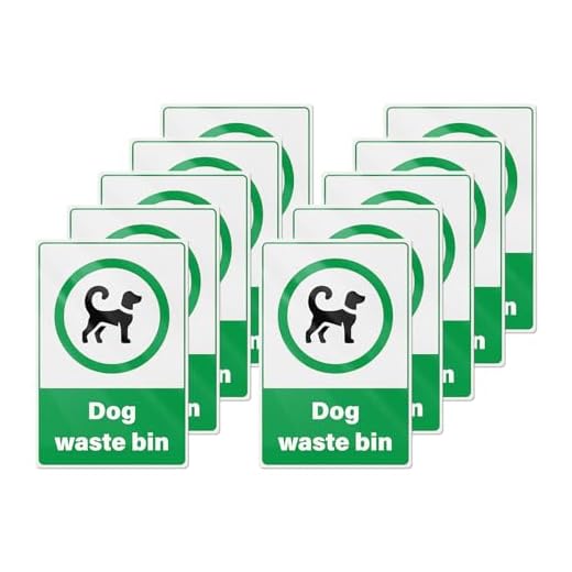 YIKIADA 10 Pack Dog Waste Bin Stickers