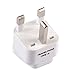 2 Pack UK Travel Adapter for Type G Plug - Works with Electrical Outlets in United Kingdom, Hong Kong, Ireland, Great Britain, Scotland, England, London, Dublin & More