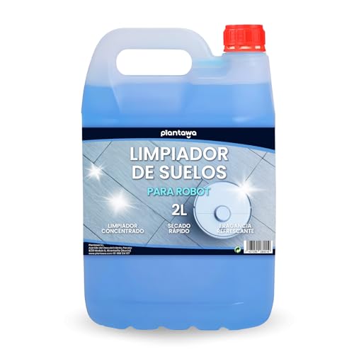 PLANTAWA Limpiador de Suelos para Robots Concentrado 2000ml, El Más Concentrado Friegasuelos Apto para Todos Los Fabricantes, El embalaje puede variar
