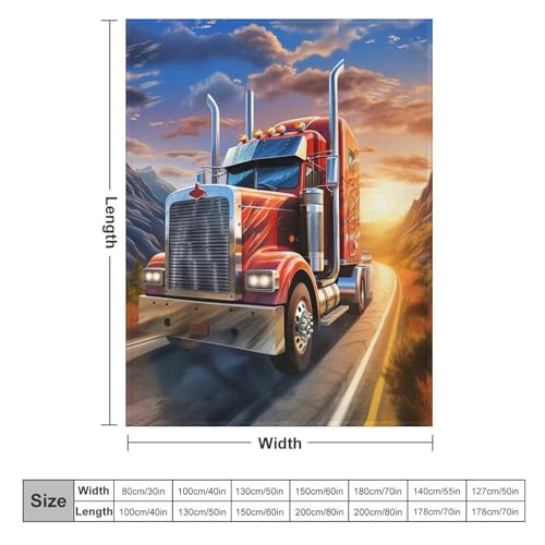 Couverture camion flannel contre le froid hivernal sur votre sofa de salon