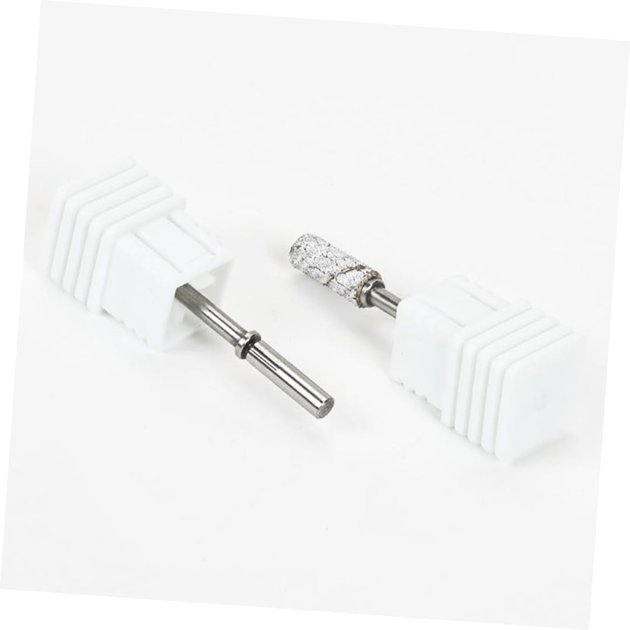 FRCOLOR 5 Piezas equipo brocas para cutículas de uñas bloquear para uñas clavo de punto pedicure corta unhas cabezales de pulido para uñas broca para cutículas Acero inoxidable
