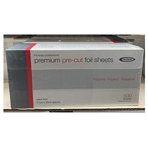 Prowrap Premium Pre-Cut Foil Sheets 500 Ct, 1 L Cover