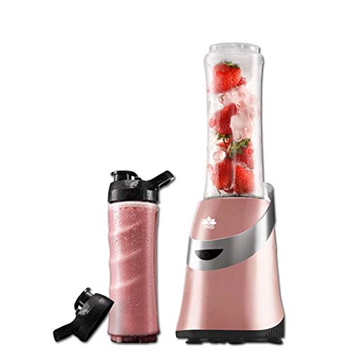 BMS LIFESTYLE Personal Mini Blender Smoothie Maker, Single Serve Portable Juicer and Mixer for Fruit and Vegetable With Travel Sport Bottle (PINK)
