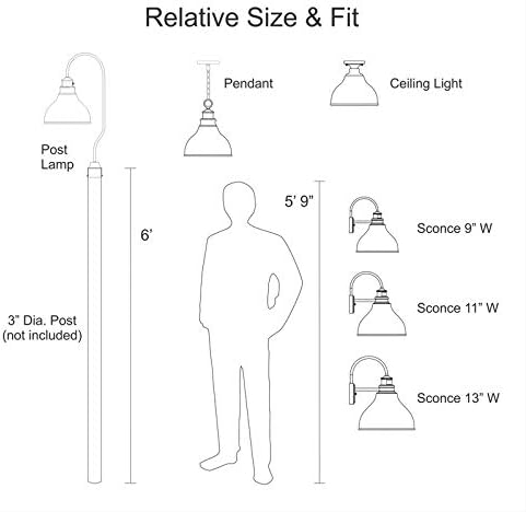 Miniatura 8 de VAXCEL Delano - Lámpara de porche con sensor de movimiento, de bronce y dorado, de 9 pulgadas, de atardecer a amanecer, para exteriores +