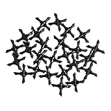 Tidgel 25 conectores de púas cruzadas de 4 mm de 4 vías, para riego por goteo, accesorios de tubería de riego de jardín de polipropileno, para paisaje de invernadero del hogar (50 piezas)
