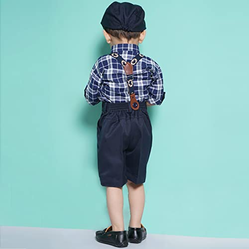 Image of AJ DEZINES Kids Casual Wear Clothing Cotton Shirt Short Set For Boys