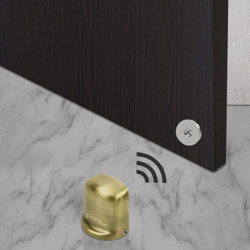 Image of Plantex Door Stopper for Home /Door Catch Holder for Home /Office /Hotel /Magntic Door Stopper /Gate Stopper for Main Door /Stops for Door - Set of 6 (Brass Antique)