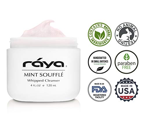 Raya Mint Soufflé Facial Cleanser 4 Oz (102) | Ph Balanced Face Wash For Oily And Combination Skin| Helps Clear Clogged Pores And Smooth Complexion #TOP3