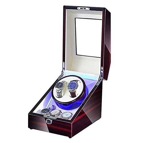 Watch Winder pour montres automatiques WQHPLMD, boîtier remontoir et 3 rangements montres