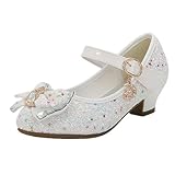 [Cousannory] フォーマルシューズ 女の子 22 ガールズ プリンセス 靴 パンプス お姫様 ドレスシューズ 滑り止め 発表会 ピアノ 結婚式 ハロウィン コスプレ クリスマス パーティー最適 卒業式 卒園式 入学式 結婚式 七五三(2506A-ホワイト,21.0 cm)