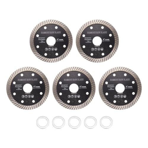Lame de scie diamant fine de 1,3mm pour coupe nette sans eclat lot de 5 noires