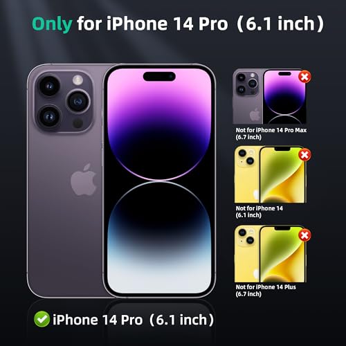 Image of ONES for iPhone 14 Pro Case, Translucent Matte Magnetic Phone Case Compatible with Magsafe Military-Grade Shockproof Cover, Anti-Yellowing Hard Slim Protective Matte Case for iPhone 14 Pro