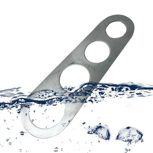 Strumento per la porzione della pasta, strumento di misurazione per spaghetti – coltello da cucina in acciaio per misurare facilmente e con precisione gli spaghetti