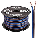 Skar Audio 12 Gauge AWG Audio Speaker Wire - 30 Feet (Blue/Brown)