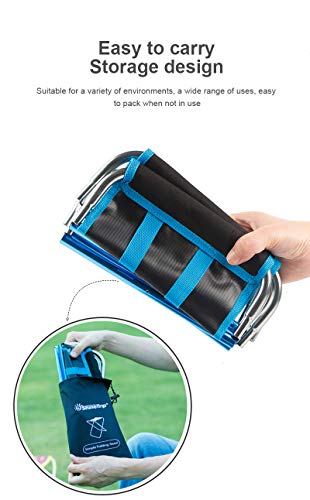 Banquinho dobrável ultraleve portátil para acampamento, mini cadeira de acampamento de alumínio para