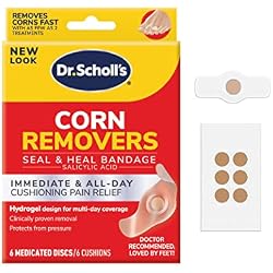 1 of Dr. Scholl's Corn REMOVERS Seal & Heal Bandage with Hydrogel Technology, 6 ct // Removes Corns Fast and Provides Cushioning Protection Against Shoe Pressure and Friction for All-Day Pain Relief