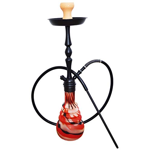 Aladin Wasserpfeife Origins Xerxes 66 cm, Xerxes 2 - Rot Schwarz, WX