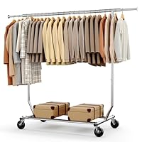 洋服ラック　ハンガーラック パイプハンガーラック 耐荷重150KG 業務用 Amazon｜HOKEEPER ハンガーラック パイプハンガーラック 耐荷重