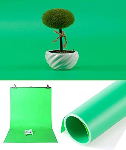 Meking Photography Backdrop Matte PVC Background 2751 inch (68130cm) Green