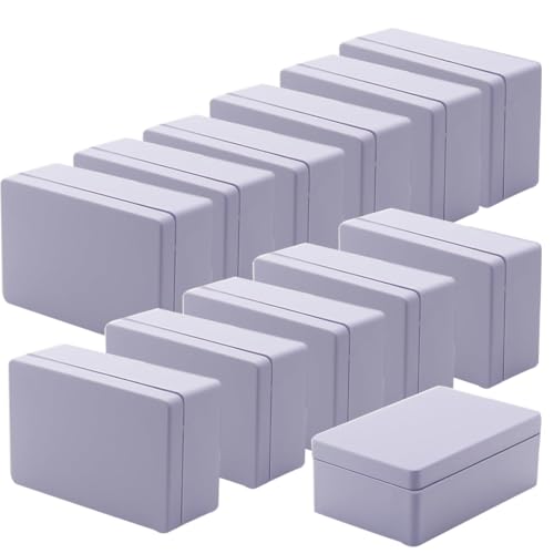 Boîte de jonction Zulkit en ABS blanc 55x35x20 mm pour petits projets électriques lot de 12