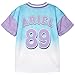 Disney The Little Mermaid Princess Ariel Toddler Girls Mesh Soccer Jersey Athletic T-Shirt Colorblock Blue/Purple 3T