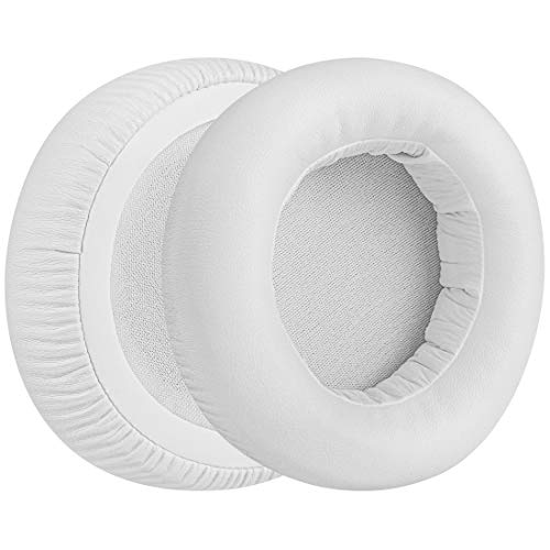 Geekria Replacement Ear Pads for Audio-Technica ATH-WS550, ATH-WS550IS Solid Bass Headphones Ear Cushions, Repair Parts (White) - Image 2