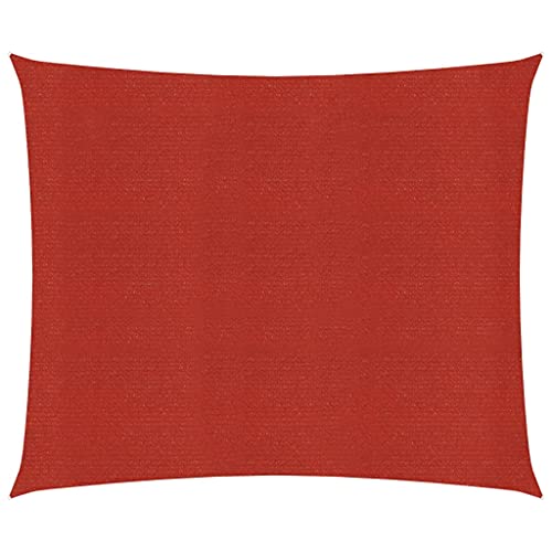 INLIFE Sonnensegel 160 g/m² Rot 2,5x2,5 m HDPE,1.3kg,311603