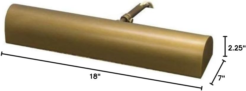 House of Troy T18-76 Traditional Picture Light, 18", Weathered Brass