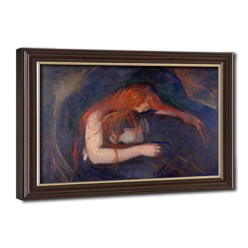 Impression toile Vampire Edvard Munch pour habiller un petit mur vide 20x30