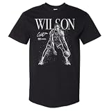 500 LEVEL NBA Caleb Wilson Chicago Bulls Mono Men's Heavyweight T-Shirt (Black, M)