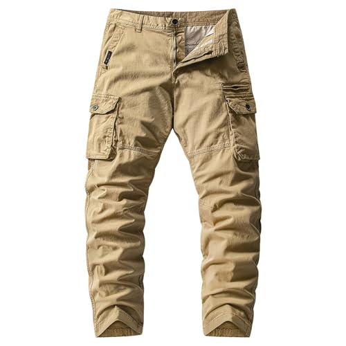 Pantalon de travail homme cargo slim et élastique style décontracté