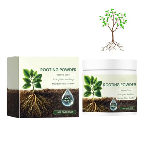 Poudre D'enracinement pour Boutures,Poudre D'enracinement 50g,Hormone Racinaire Engrais,Stimulateur Racines D'engrais,Enracinement RapiPour Les...