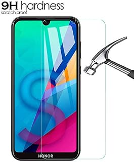DN-Alive Honor 8S Tempered Glass, Honor 8S Screen Protector, [Compatible with case] [Scratch Proof] [Shatter Proof] [9H Hardness] [HD Clearity] Screen Protector for Honor 8S
