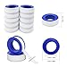 BetterJonny 10 Rolls Teflon Tape, 12mmx10m PTFE Pipe Sealant Seal Tape Industrial Thread Seal Tapes Plumbing Waterproof Seal Tape for Shower Head,Water Pipe Sealing Tape,Thread Seal（White）