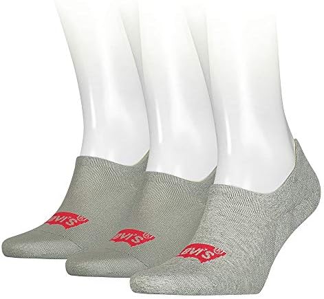 Levi´s High Rise Batwing Logo Footie Socks 3 Pairs EU 39-42 image 3